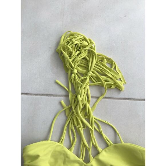 Mikoh Kahala Swimwear Criss Cross Halter Neck Tie Bikini Set Lilikoh Swim - Picture 7 of 12